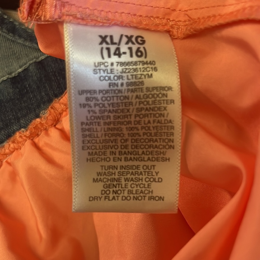 Girl's Jordache Overall Denim Dress - Picture 6 of 8